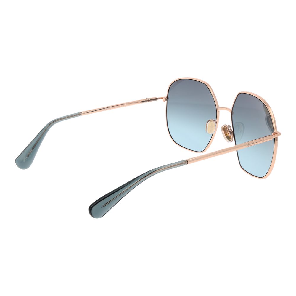 Max Mara Sonnenbrille aus Rotgoldmetall