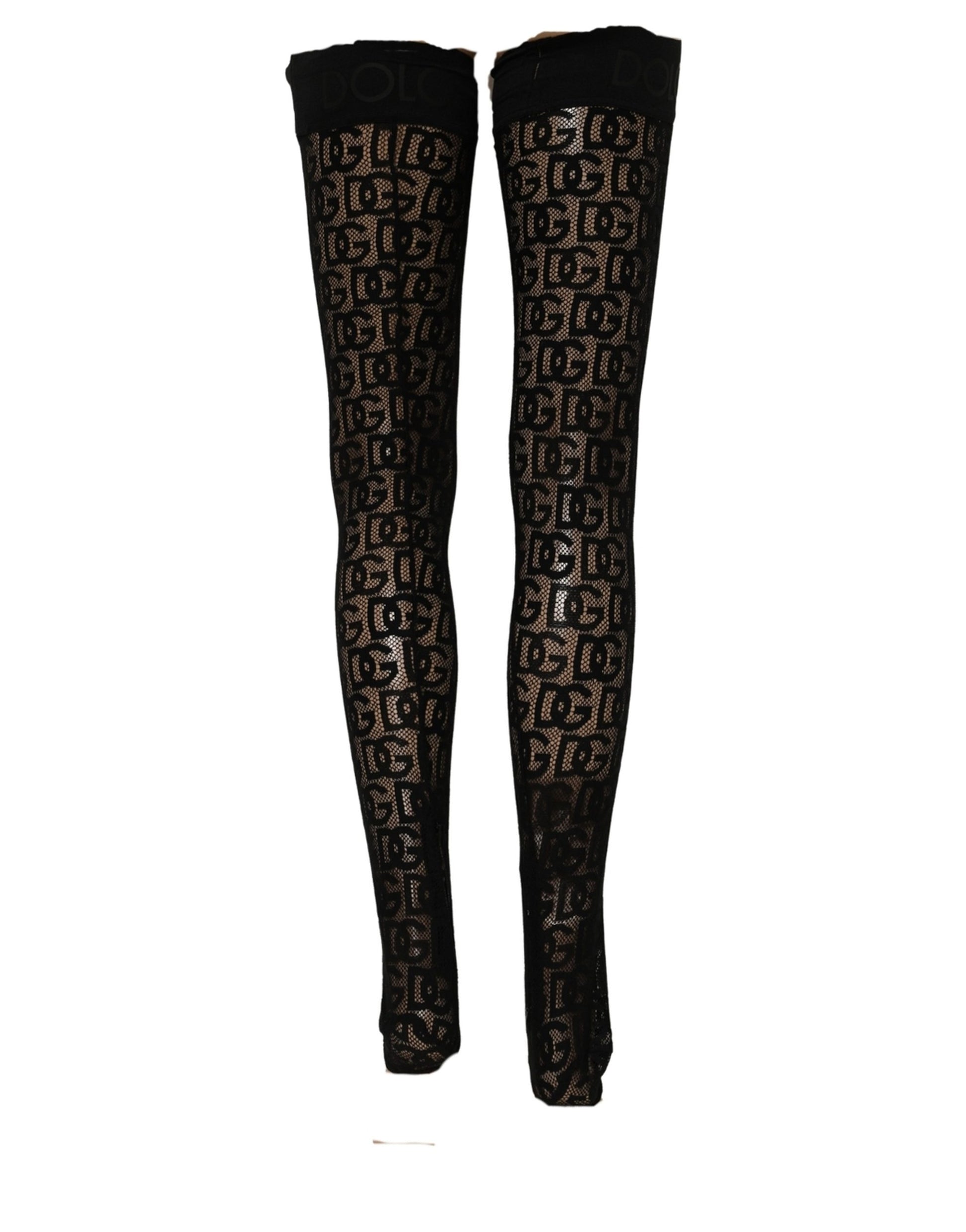 Dries Van Noten Violet Floral Fishnet Tights Stockings Pantyhose Socks