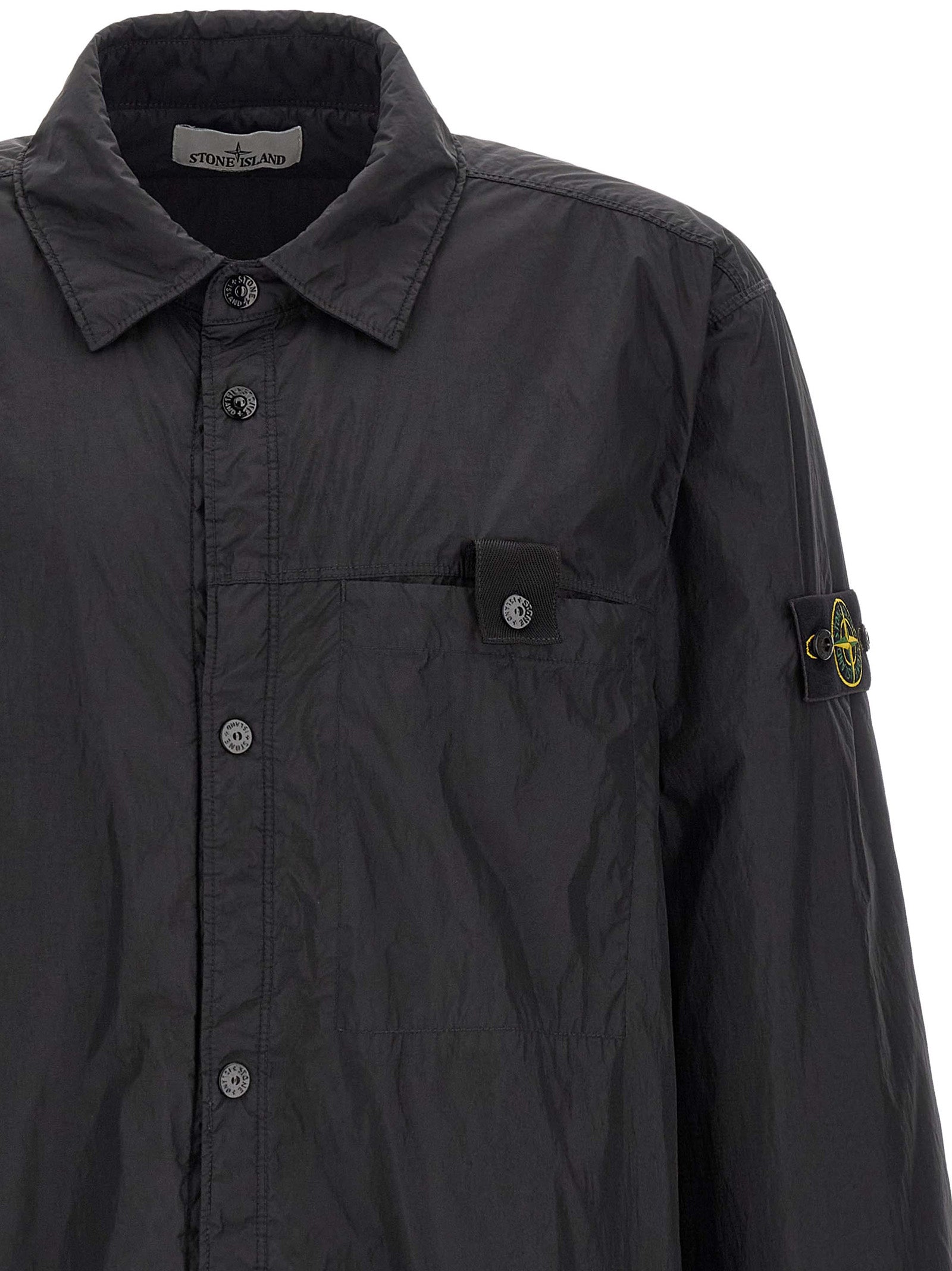 Stone Island Black Polyamide Shell Jacket