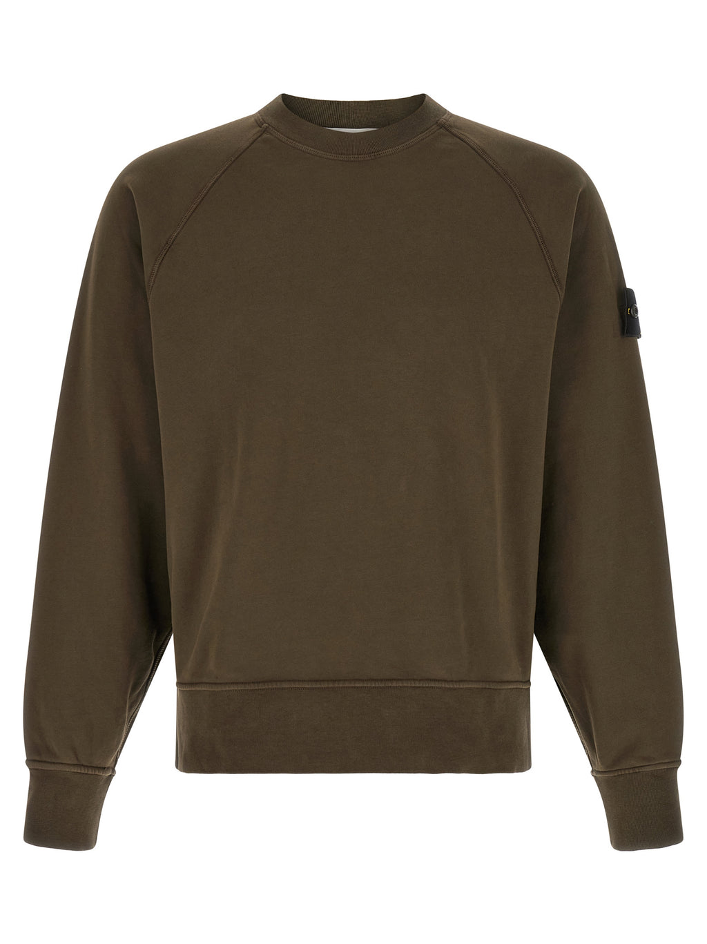 Stone Island Gray Cotton Sweatshirt