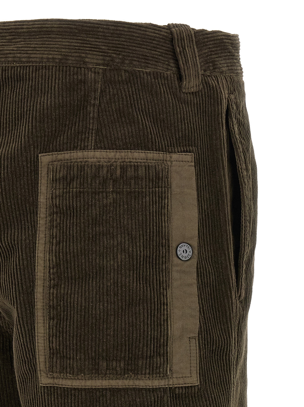 Stone Island Gray Cotton Casual Pants