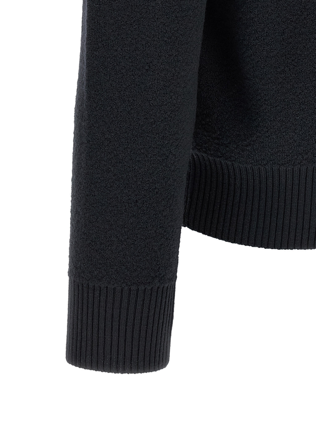 Stone Island Blaue Strickjacke aus Schurwolle