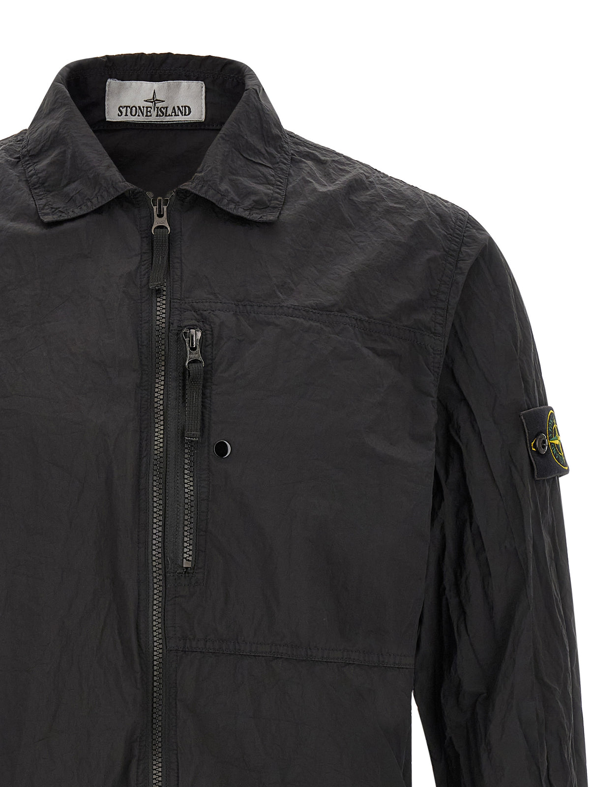 Stone Island Schwarze Polyamid-Bluse
