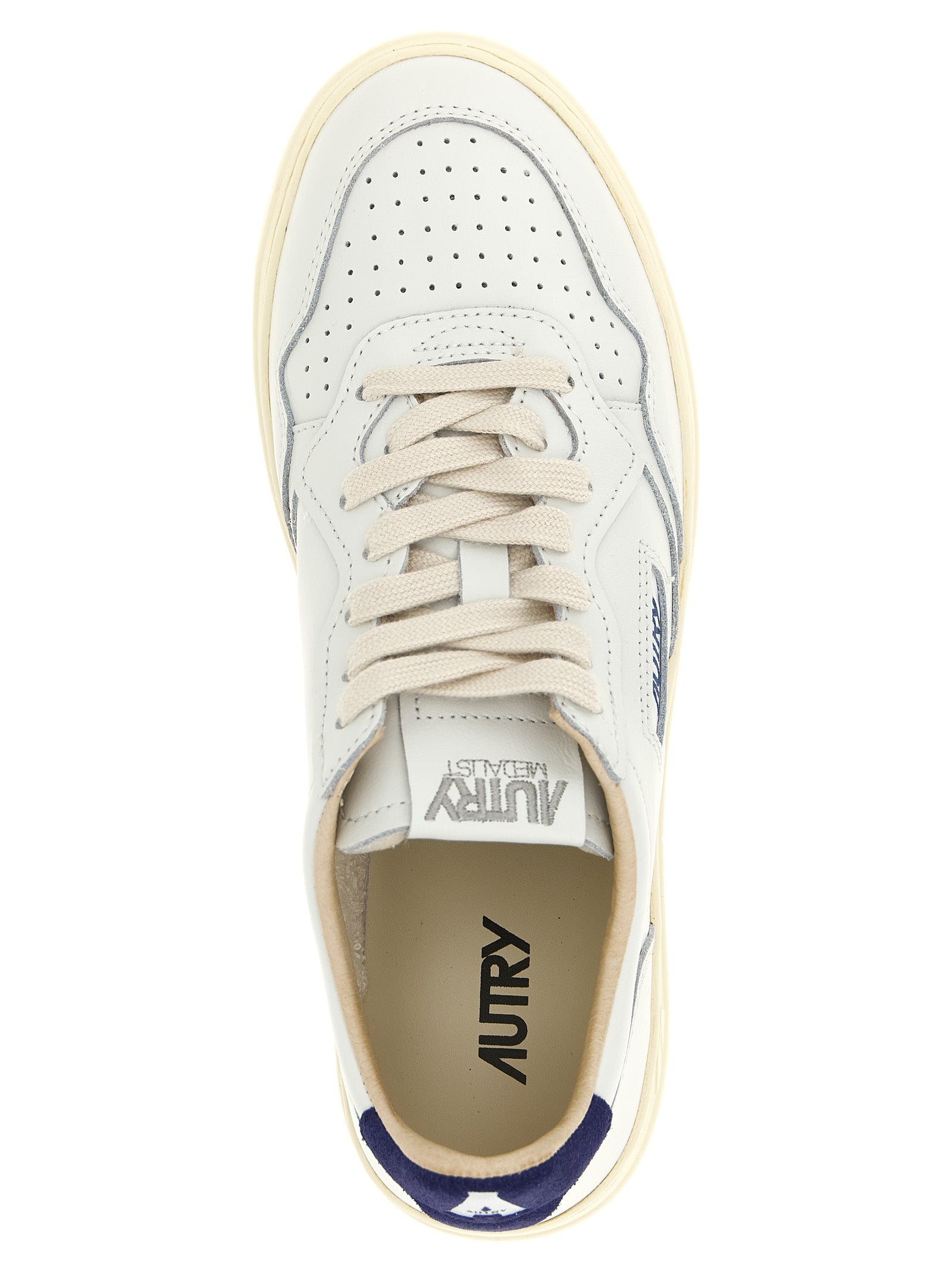 Autry Blue Cowhide Athletic Sneakers