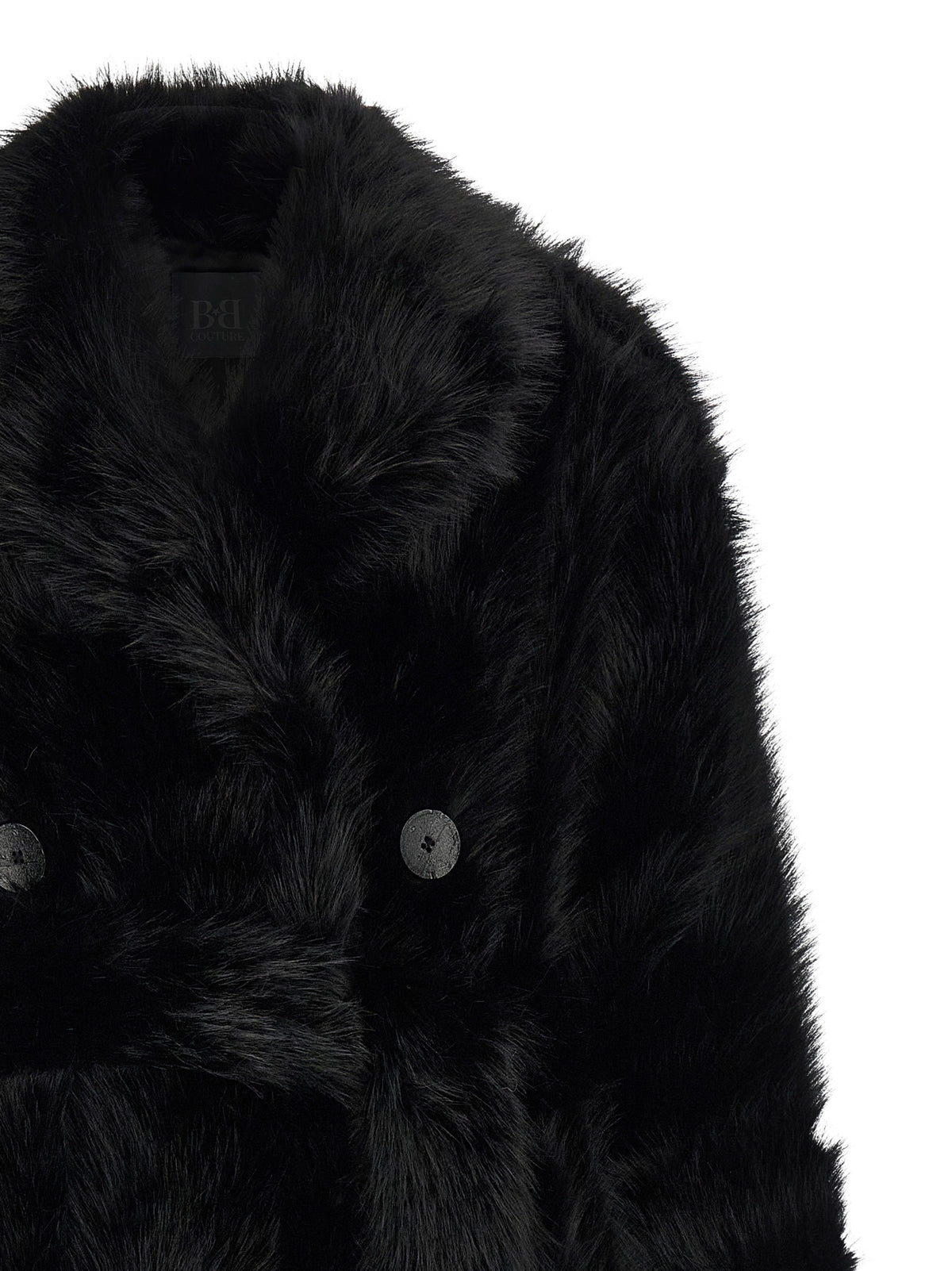 B&B COUTURE Black Polyester Coat