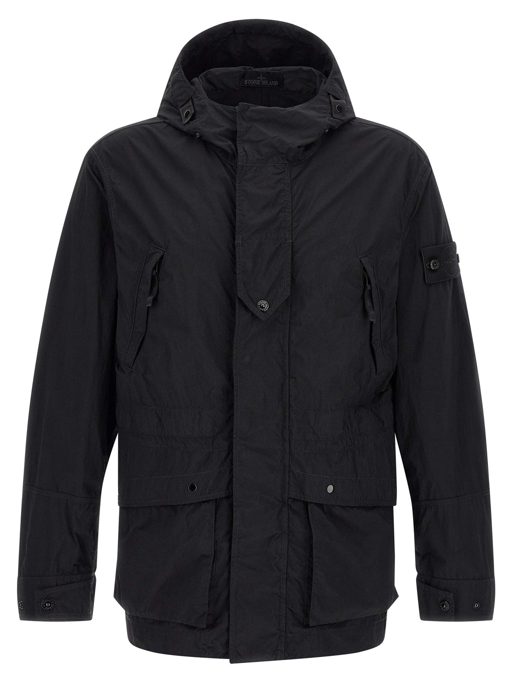 Stone Island Black Polyamide Shell Jacket