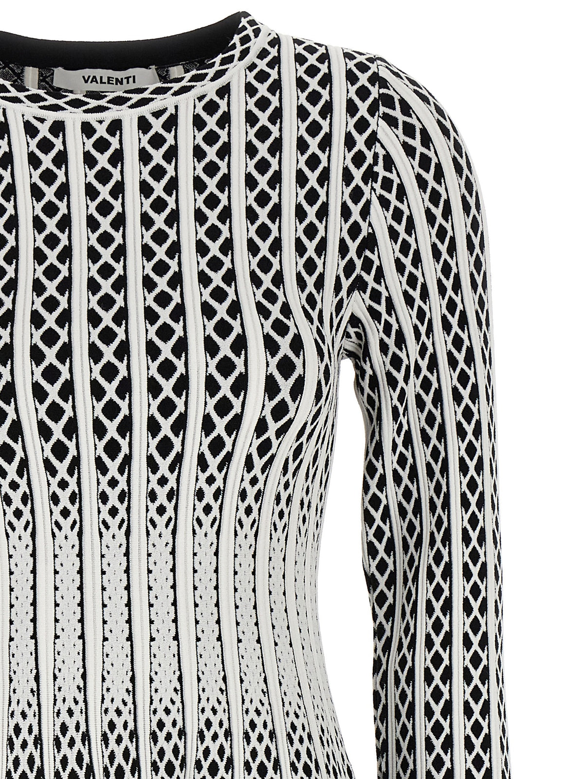 ANTONINO VALENTI Bicolor Viscose Midi Dress