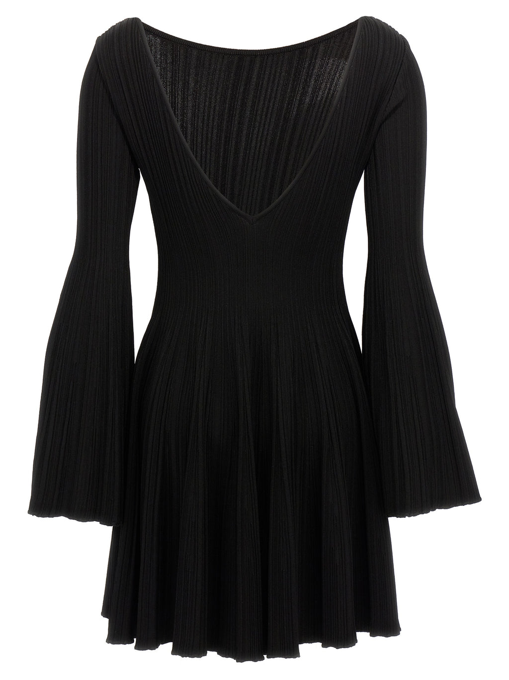 ANTONINO VALENTI Black Viscose Short Dress