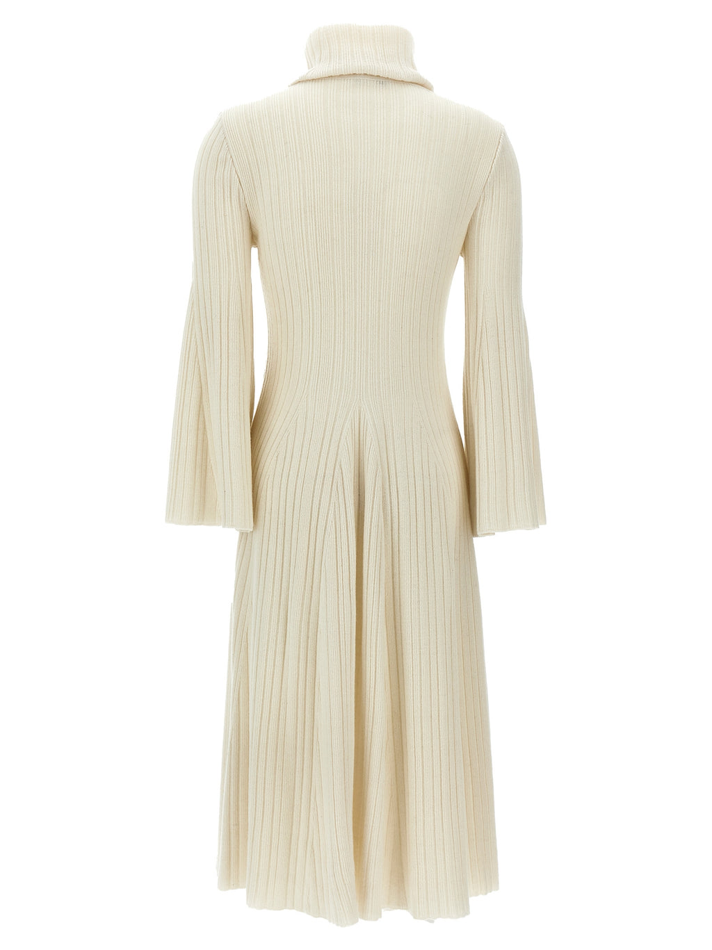ANTONINO VALENTI White Cashmere Midi Dress
