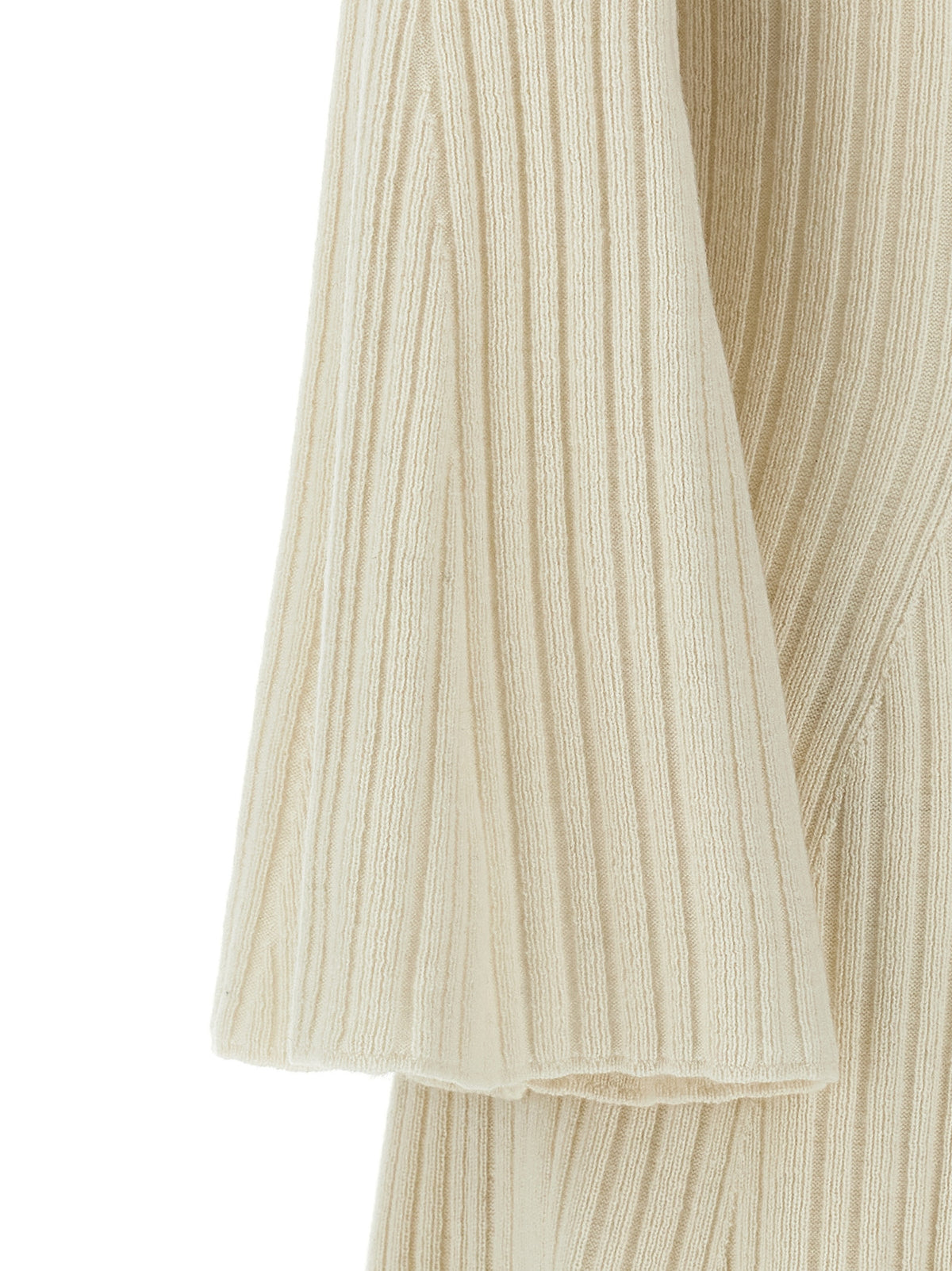 ANTONINO VALENTI White Cashmere Midi Dress