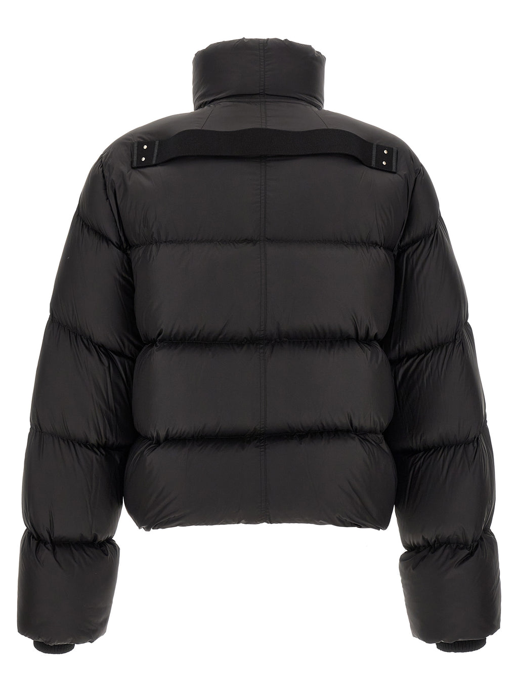 Rick Owens Black Nylon Full-Length Jacket