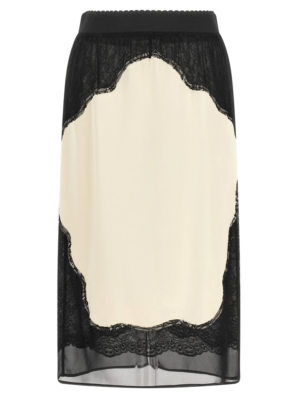 The Attico Bicolor Viscose Midi Skirt