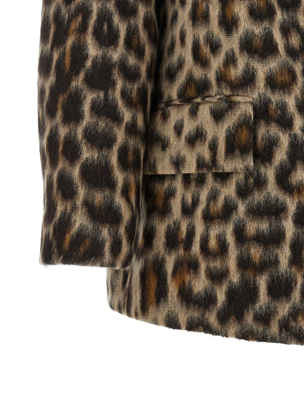 Alberto Biani Beige Wool Coat