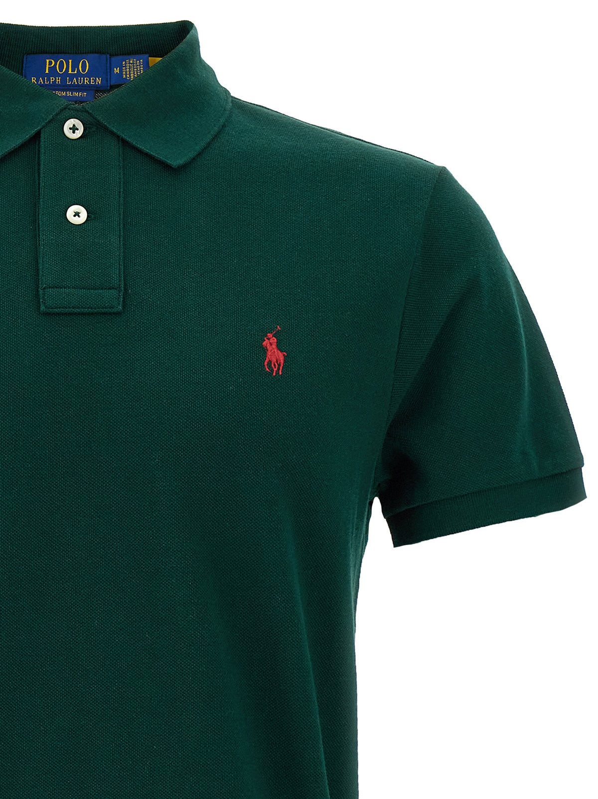 Polo Ralph Lauren Zweifarbiges Baumwoll-Poloshirt
