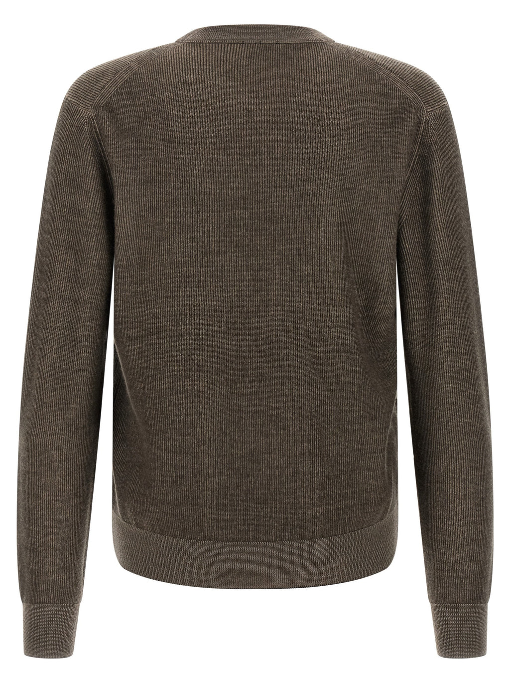 Brioni Brown Cashmere Cardigan