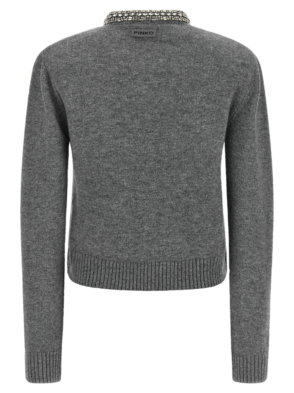PINKO Gray Wool Cardigan