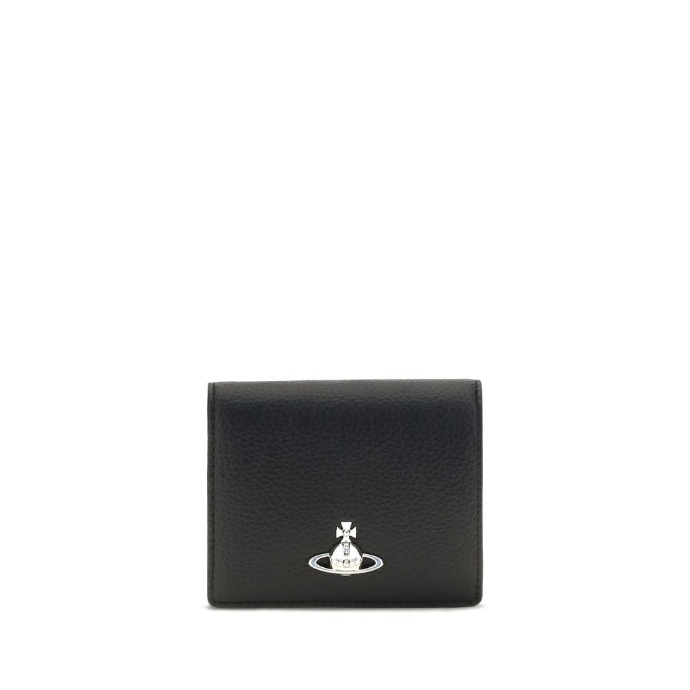 Vivienne Westwood Black Calf Leather Bos Taurus Wallet
