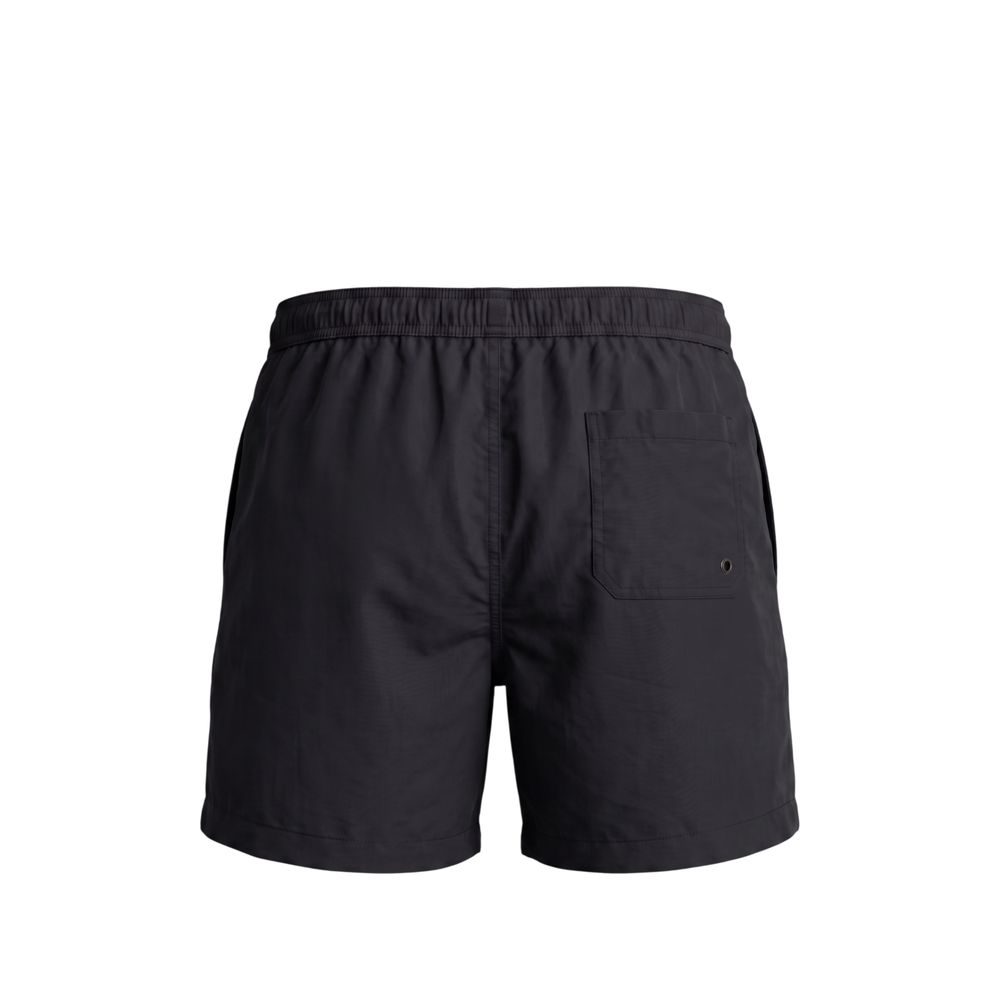 Trussardi Beachwear Schwarze Badeshorts aus Polyester für Herren