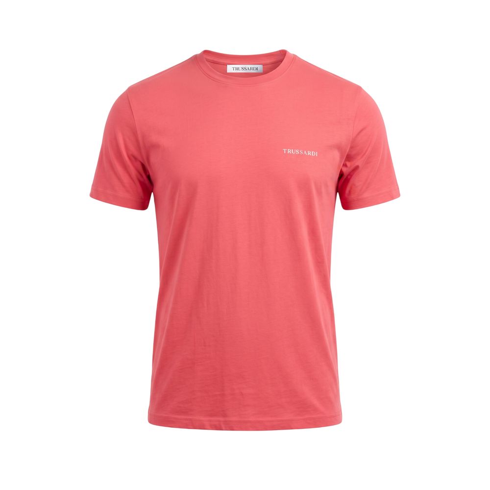 T-shirt homme en coton rouge Trussardi Beachwear
