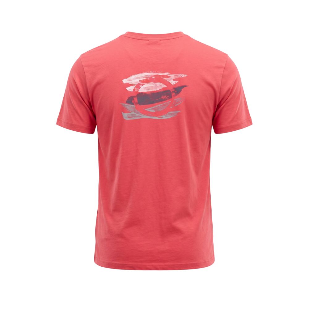 T-shirt homme en coton rouge Trussardi Beachwear