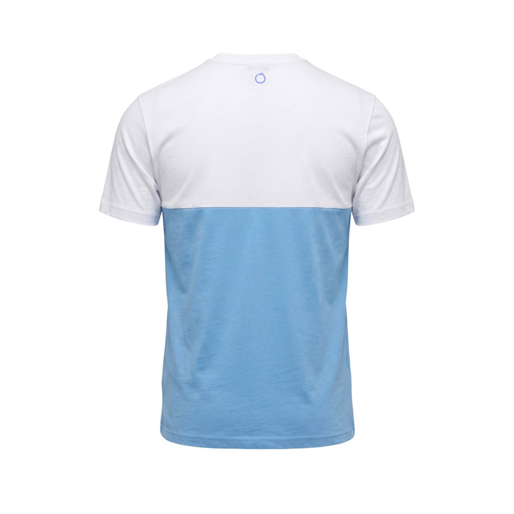 T-shirt homme en coton bleu clair Trussardi Beachwear