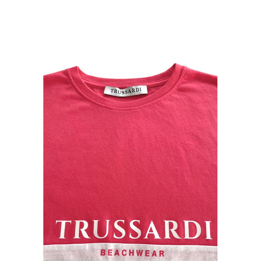 T-shirt homme Trussardi Beachwear blanc en polyester