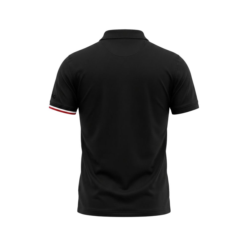 Polo homme Iceberg en coton noir