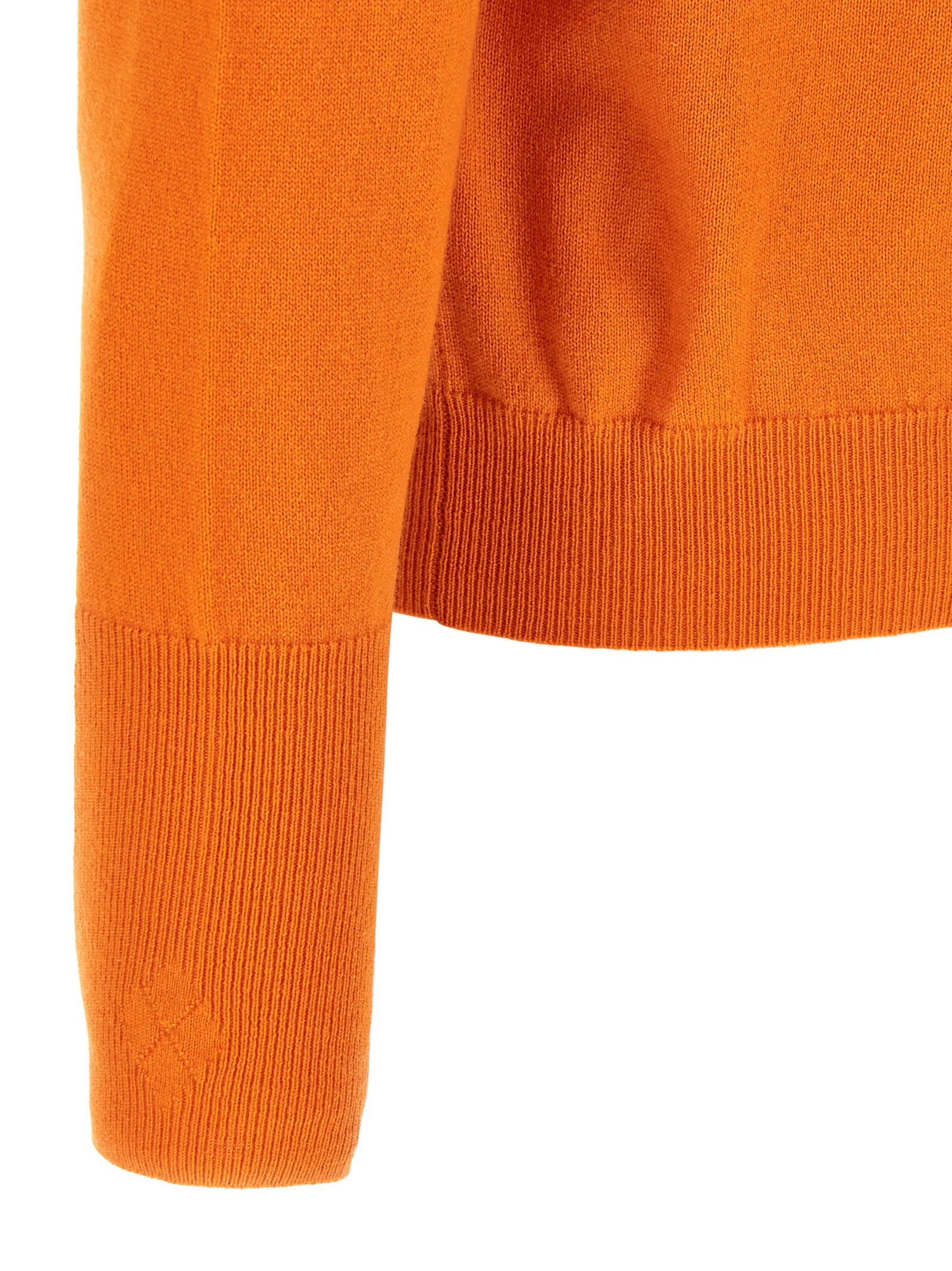 Ballantyne Orange Cashmere Cardigan