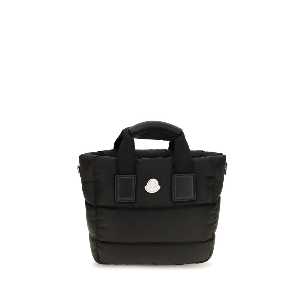 Moncler Schwarze Nylon Handtasche