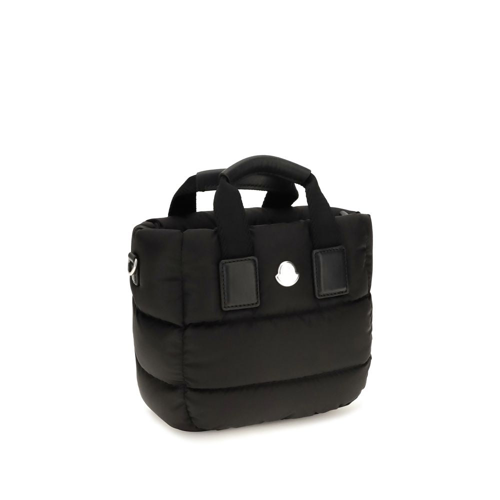 Moncler Schwarze Nylon Handtasche