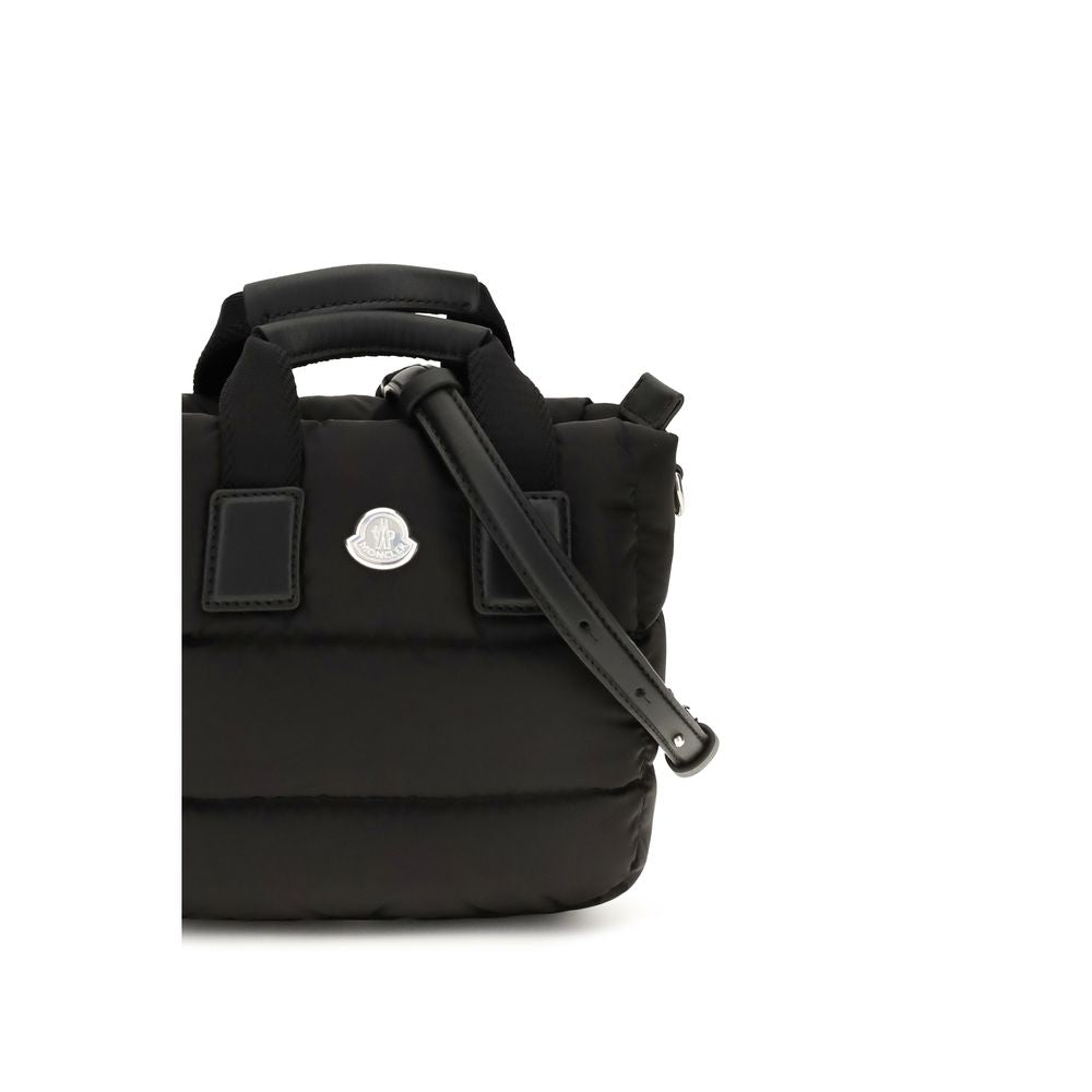 Moncler Schwarze Nylon Handtasche