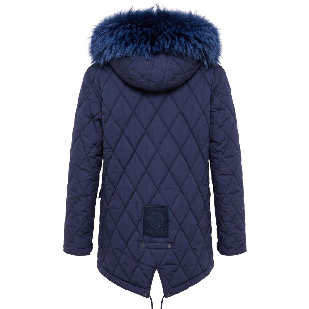 Mr&Mrs Italy Blue Cotton Women's Jacket