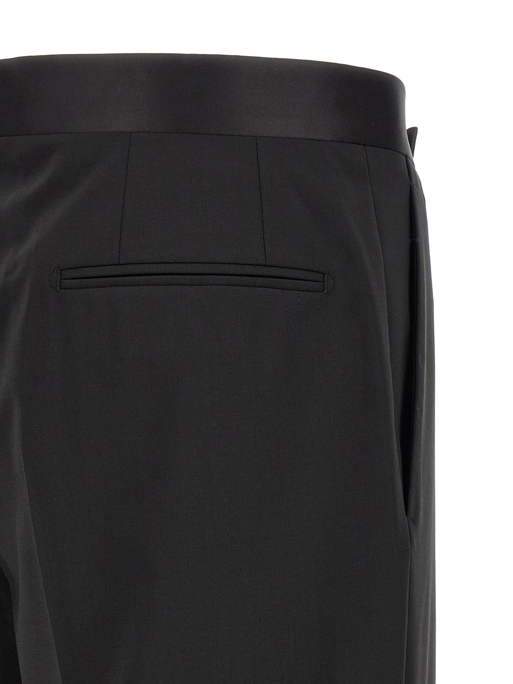 Lardini Black Virgin Wool Tuxedo