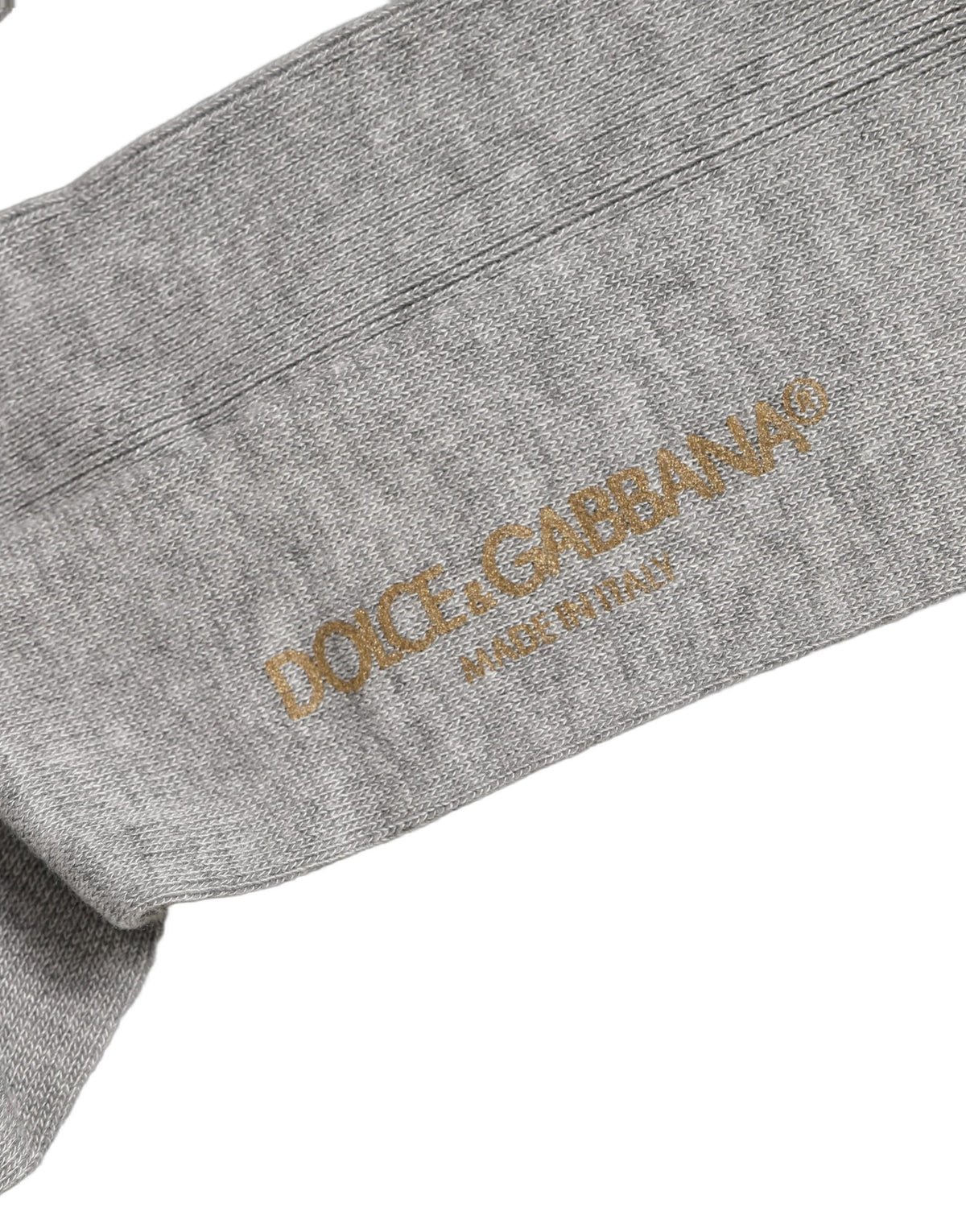 Dolce & Gabbana Herren kniehohe Socken aus grauer Viskose