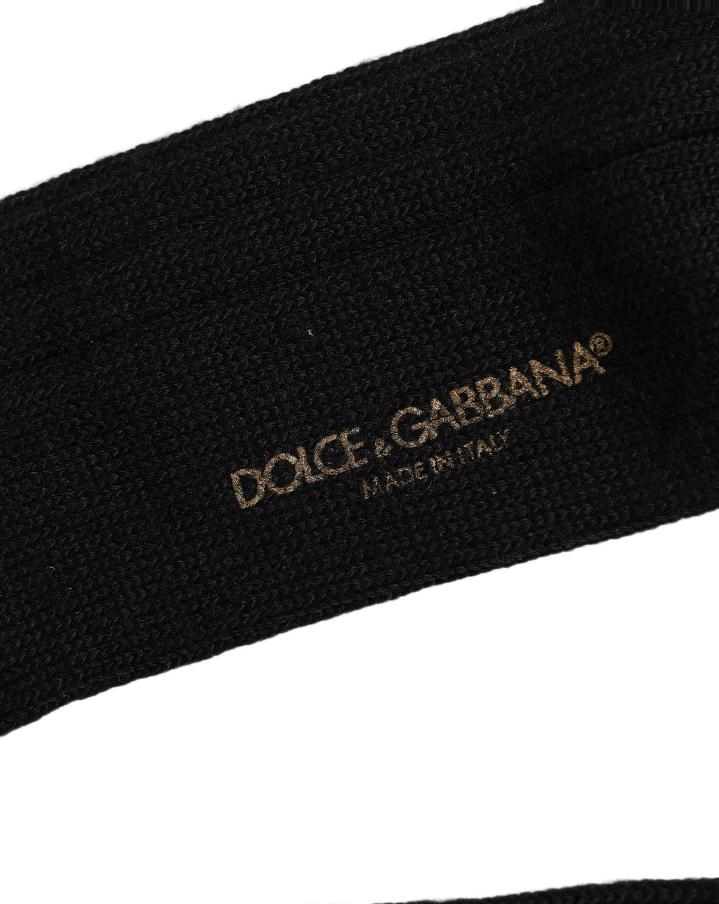 Dolce & Gabbana Schwarze DG Logo Print Over The Calf Socken