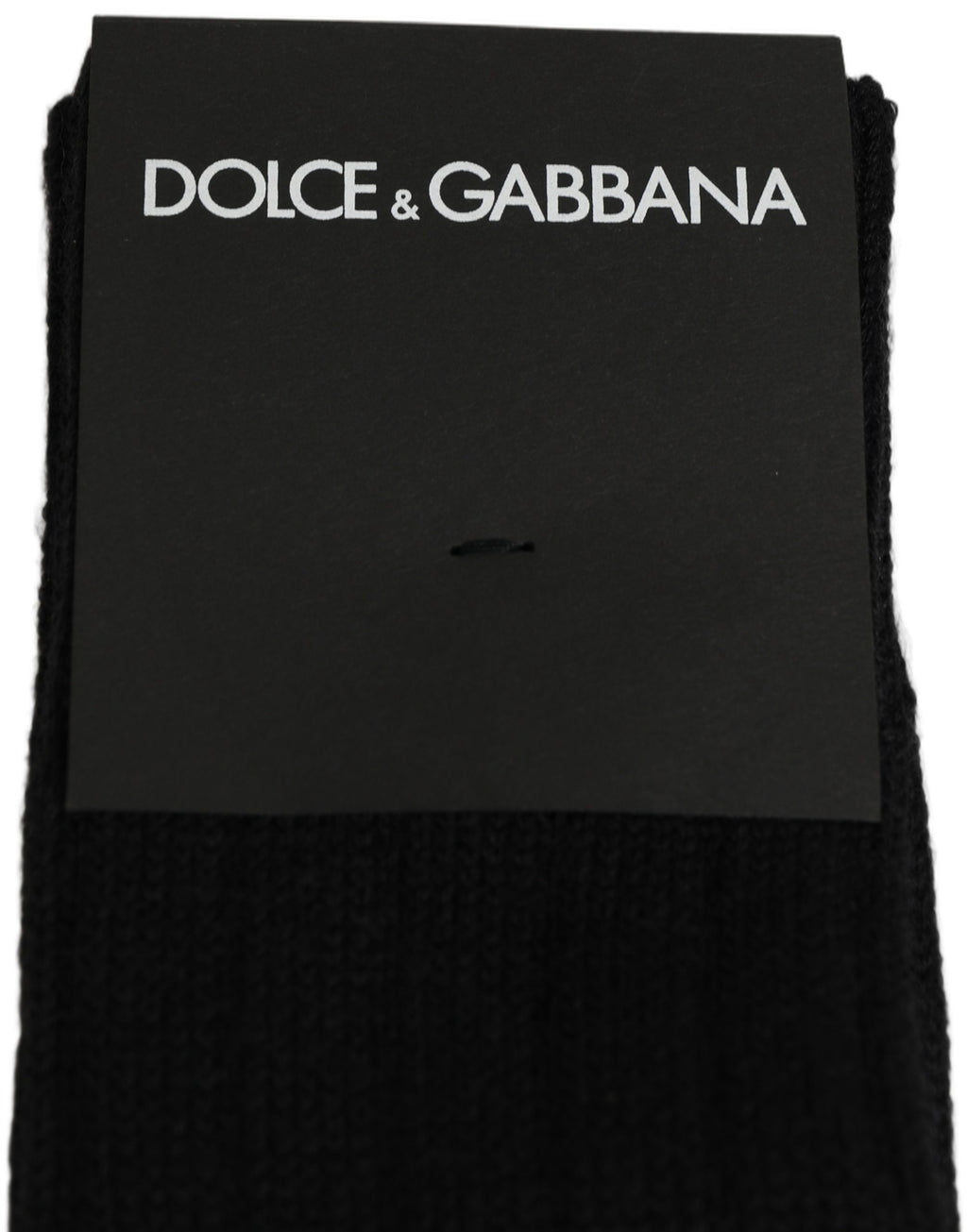 Dolce & Gabbana Schwarze DG Logo Print Over The Calf Socken