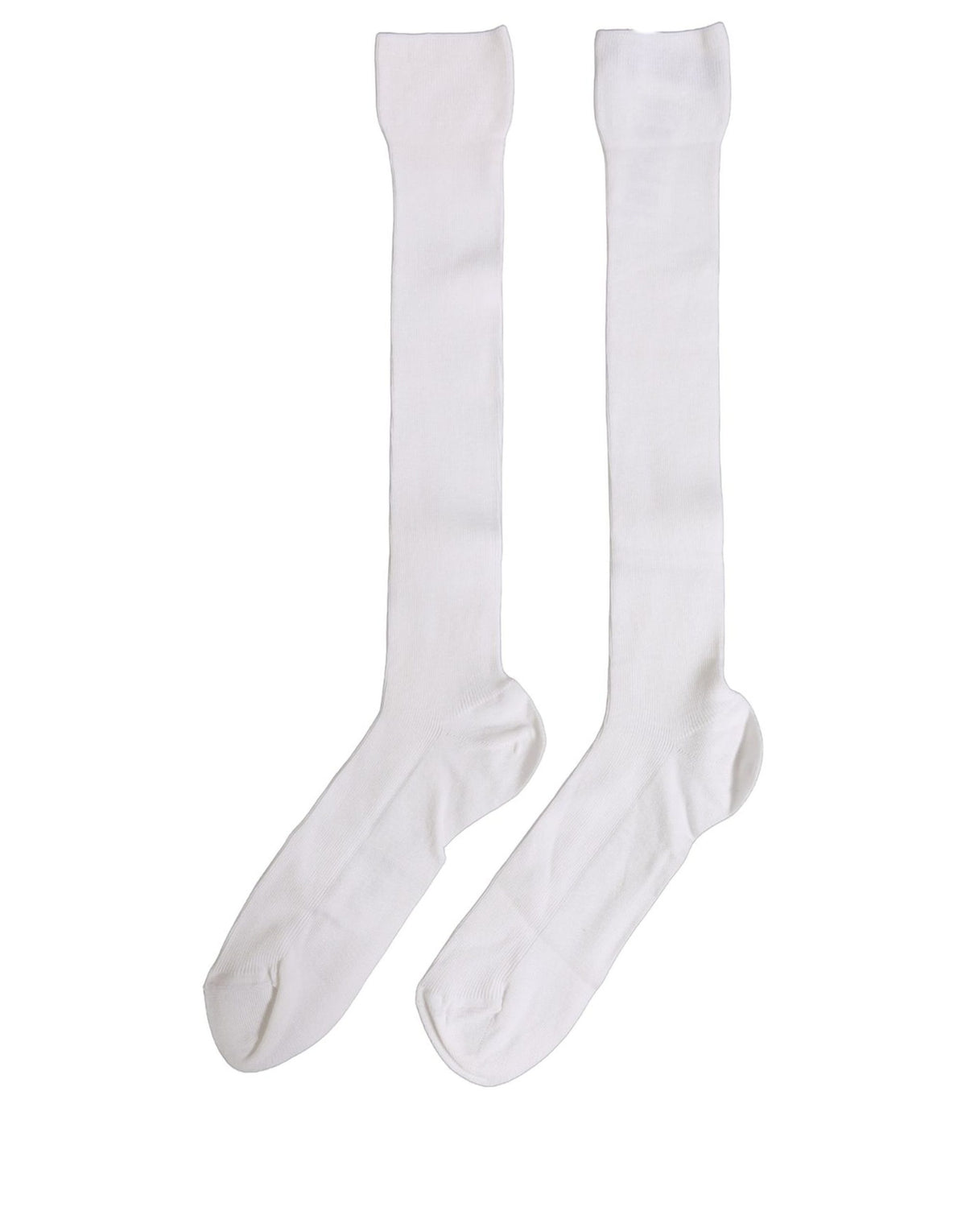 Dolce & Gabbana Herren weiße Viskose kniehohe Socken