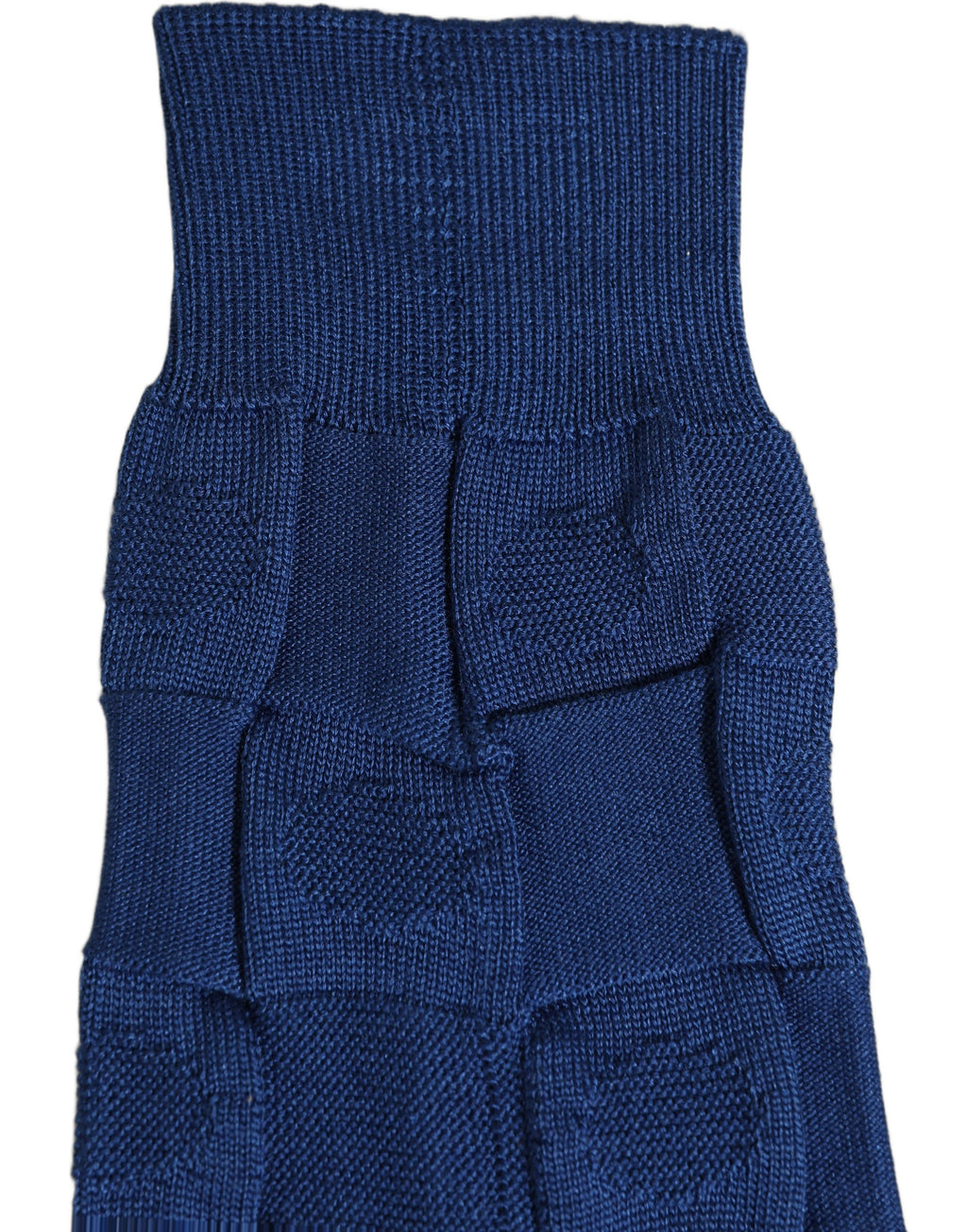 Dolce & Gabbana Royalblaue karierte Seiden-Accessoire-Socken, wadenlang
