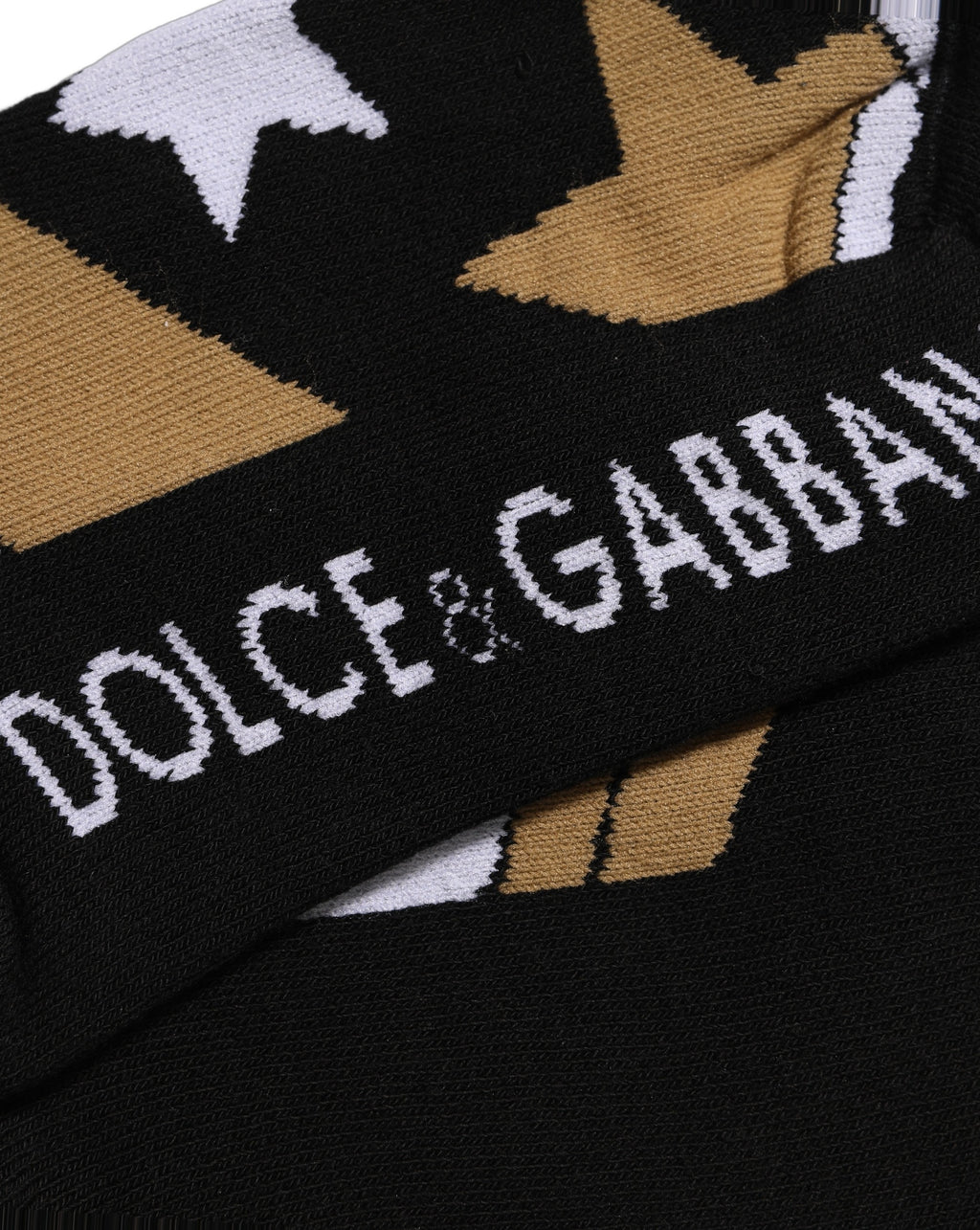 Dolce & Gabbana Weiße Wadenhohe Socken mit Tupfenmuster