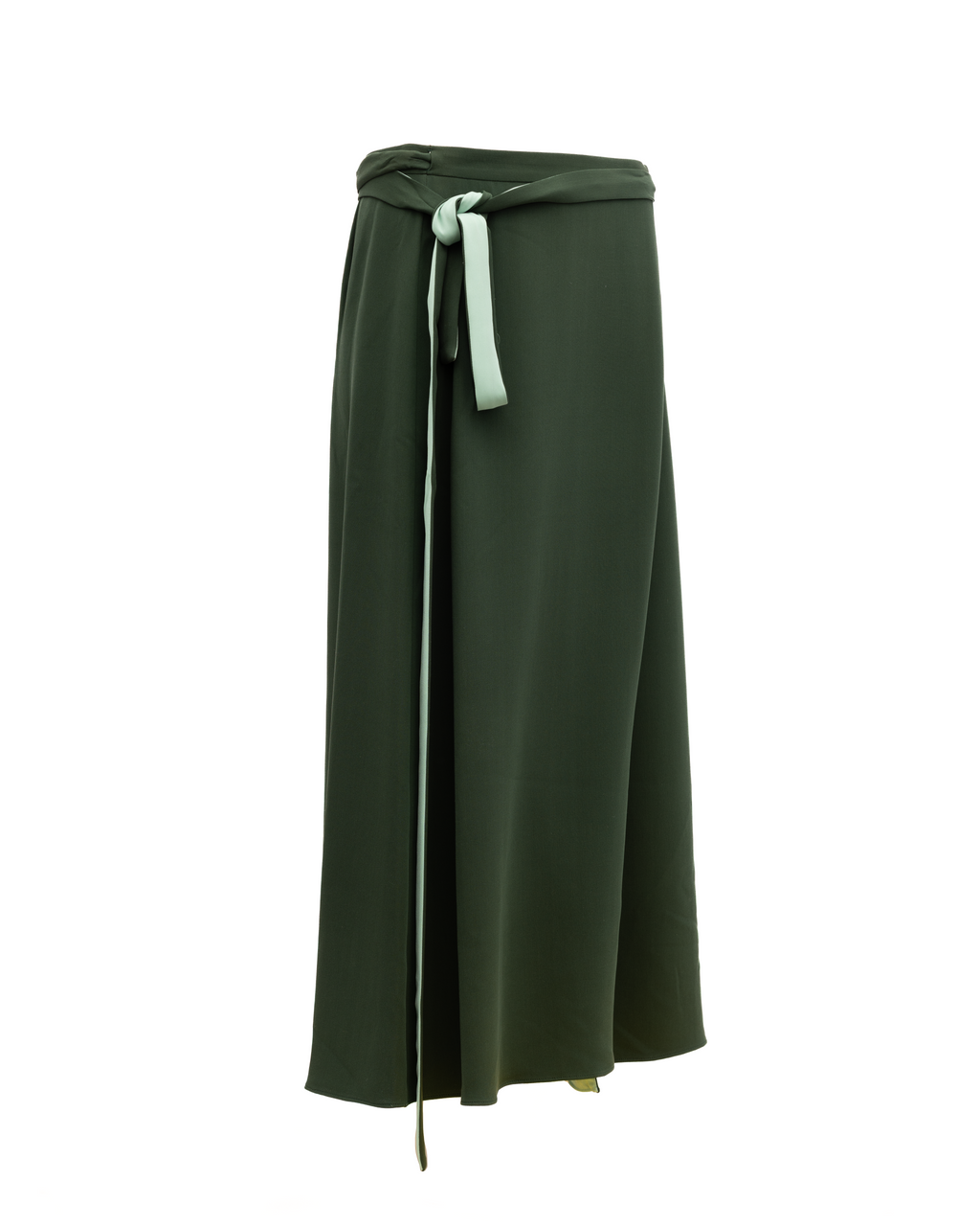 Valentino Garavani Women Silk Skirt in Dark Green