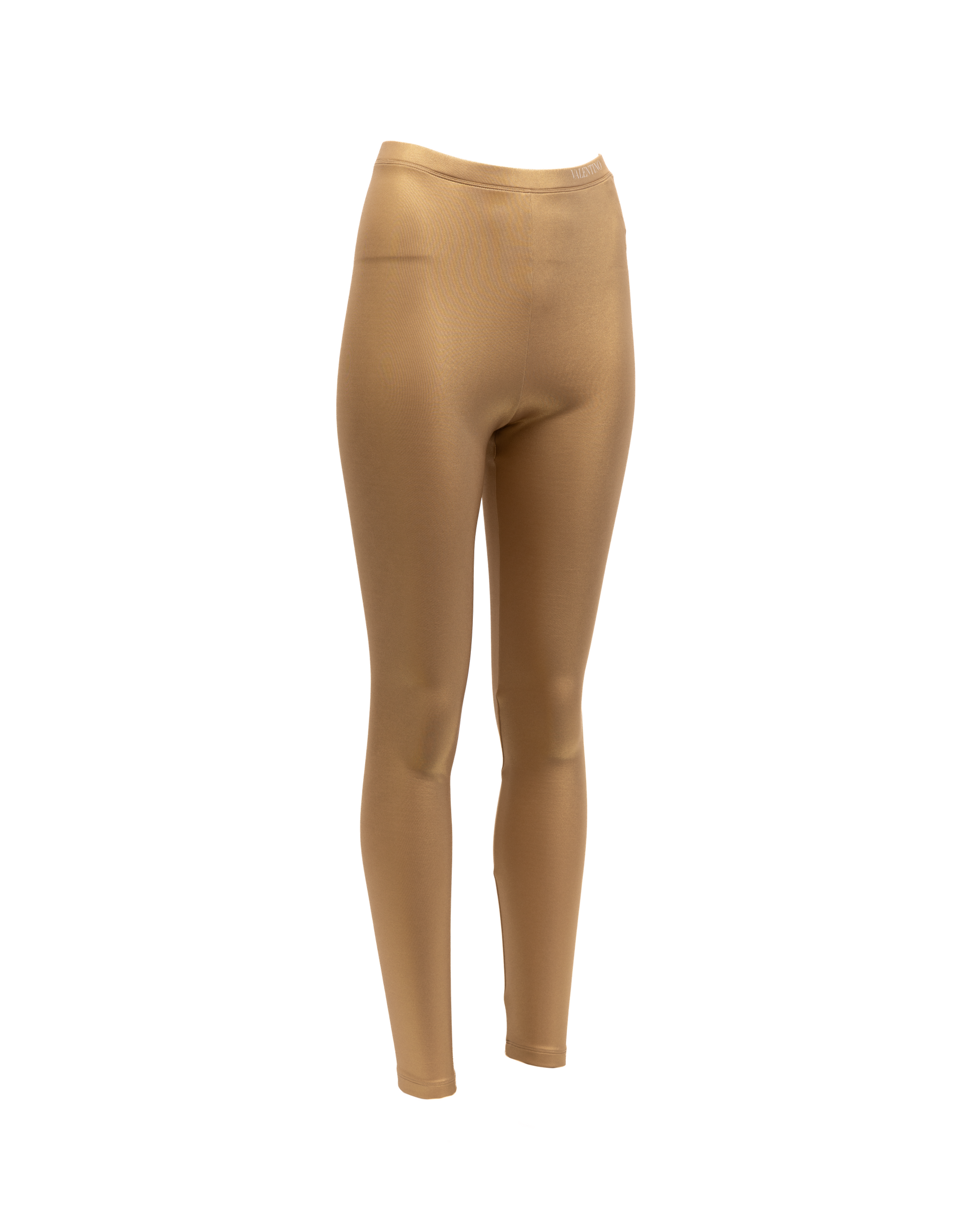 Valentino Garavani Women Leggings in Gold