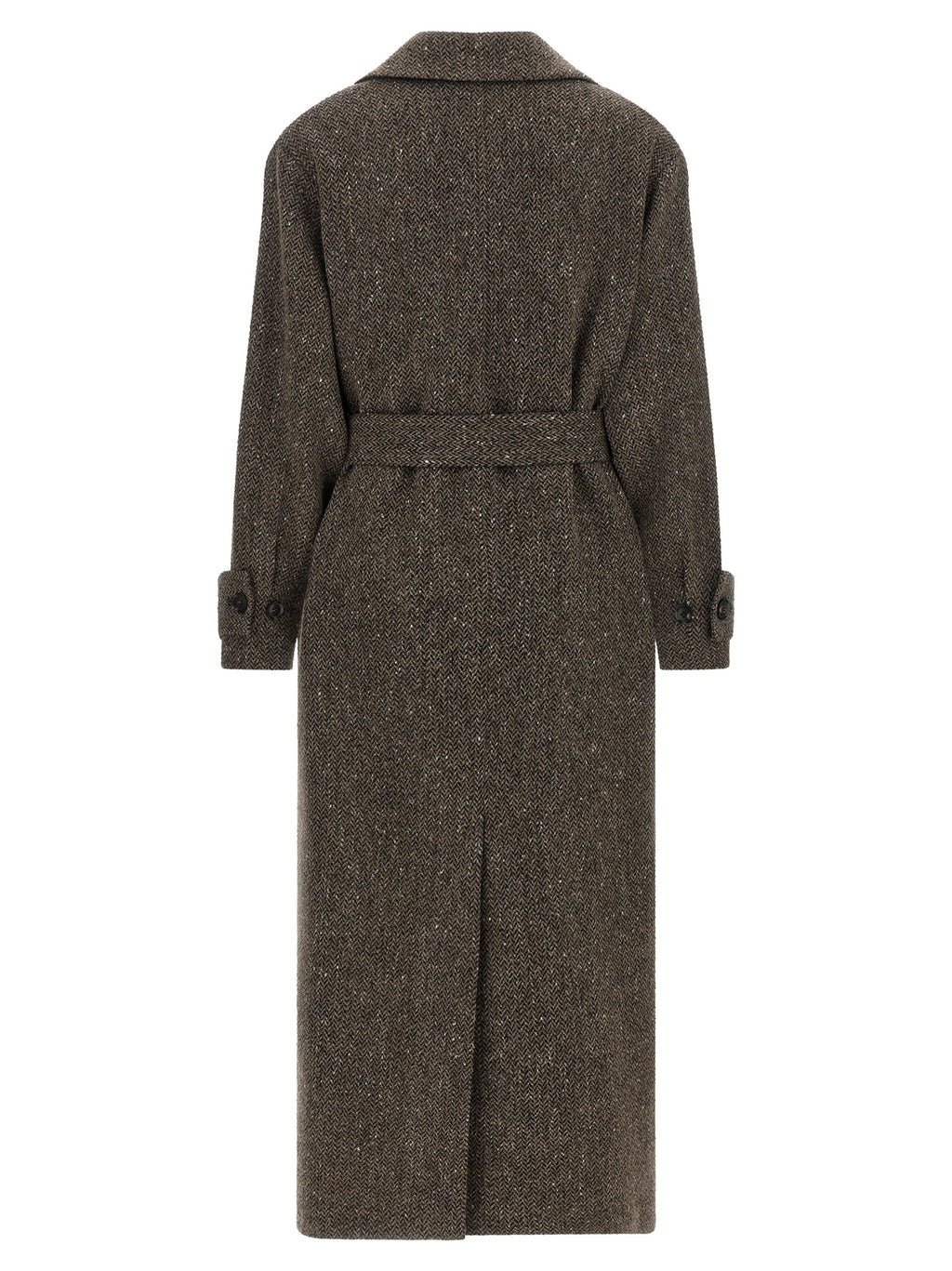 Kiton Brown Virgin Wool Coat