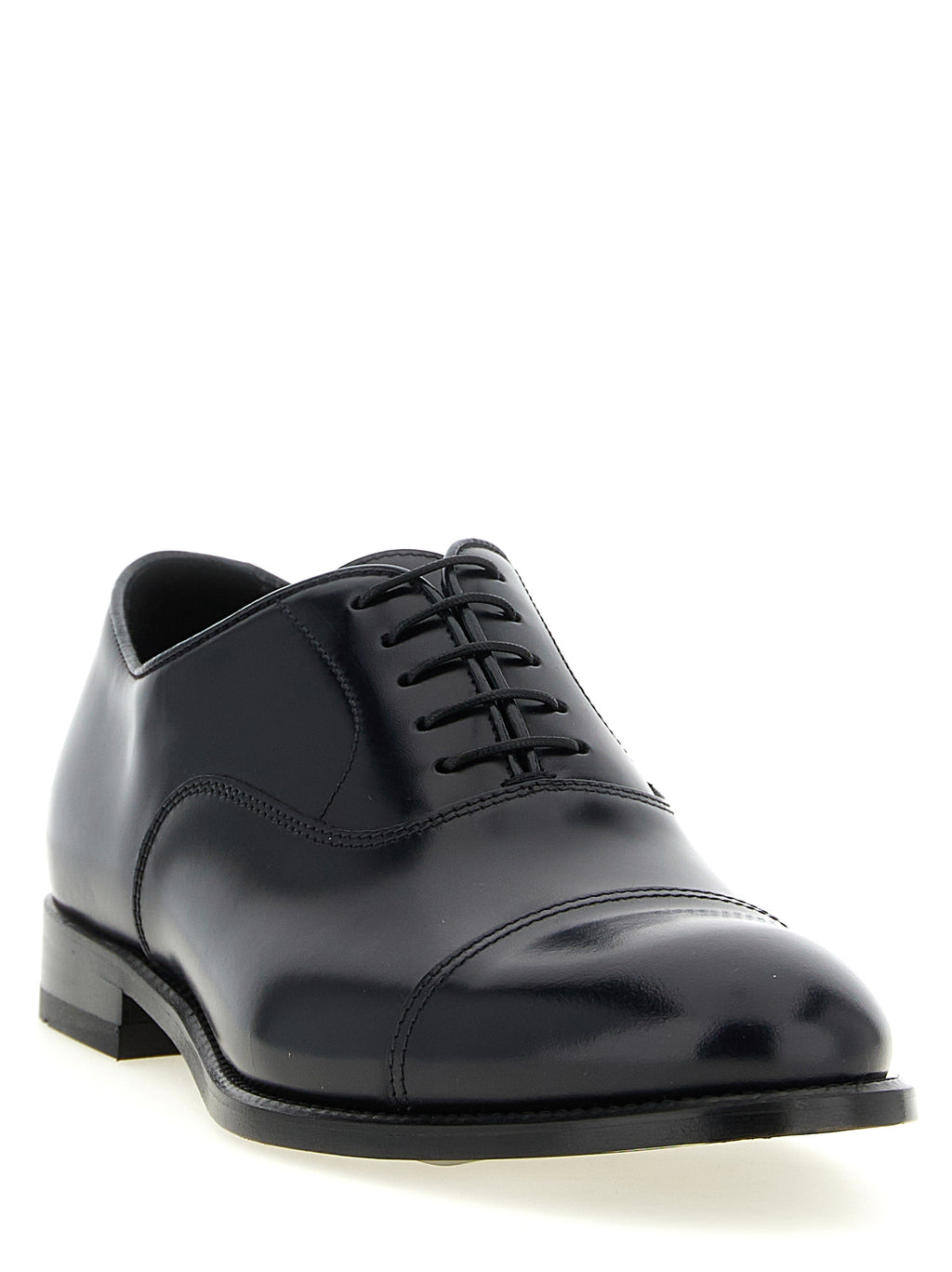 Doucal's Oxfords und Derbys aus blauem Lammleder