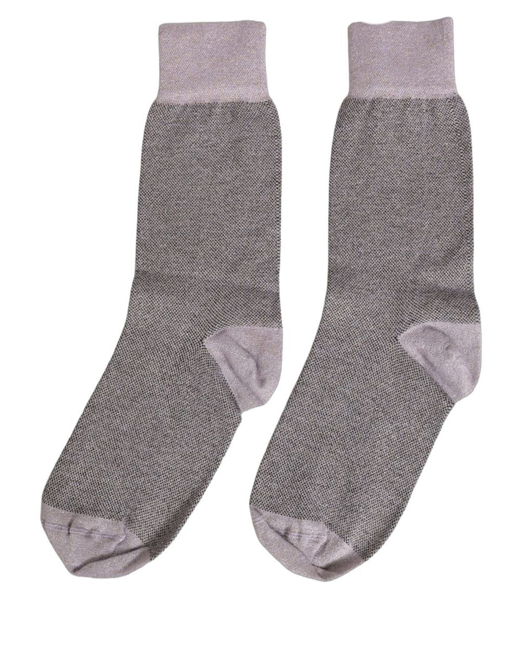 Dolce & Gabbana Anthrazitfarbene Logo-Socken für Damen, wadenlang