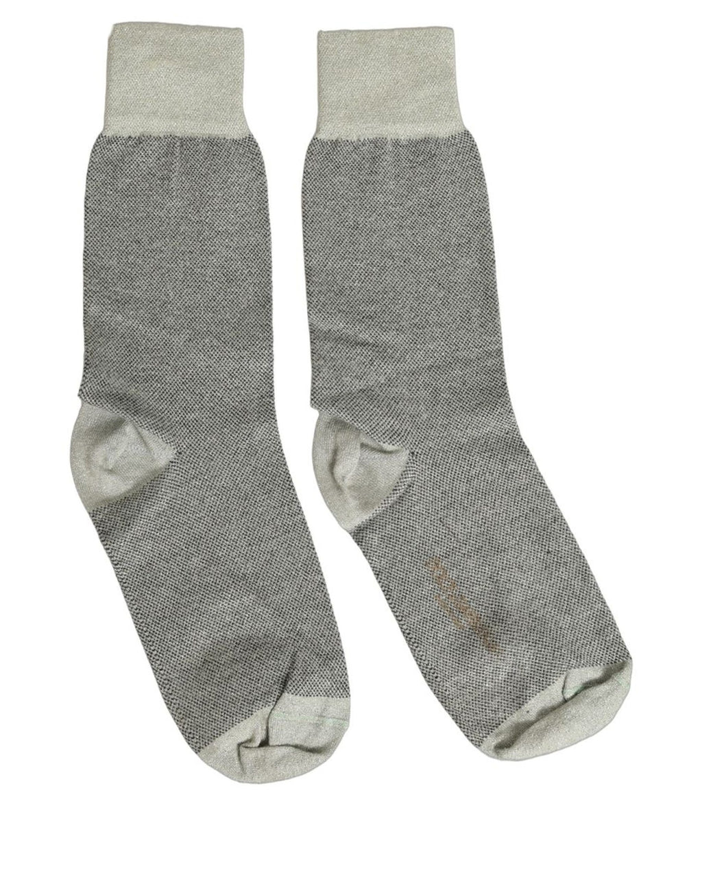 Dolce & Gabbana Anthrazitgraue Logo-Wadenlange Damen-Socken
