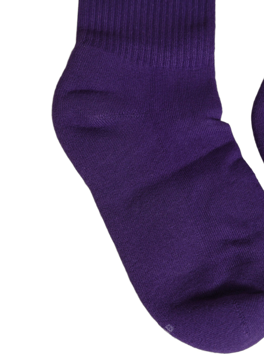 Dolce & Gabbana Violette Baumwoll-Rippstrick-Wadenhohe Socken für Damen