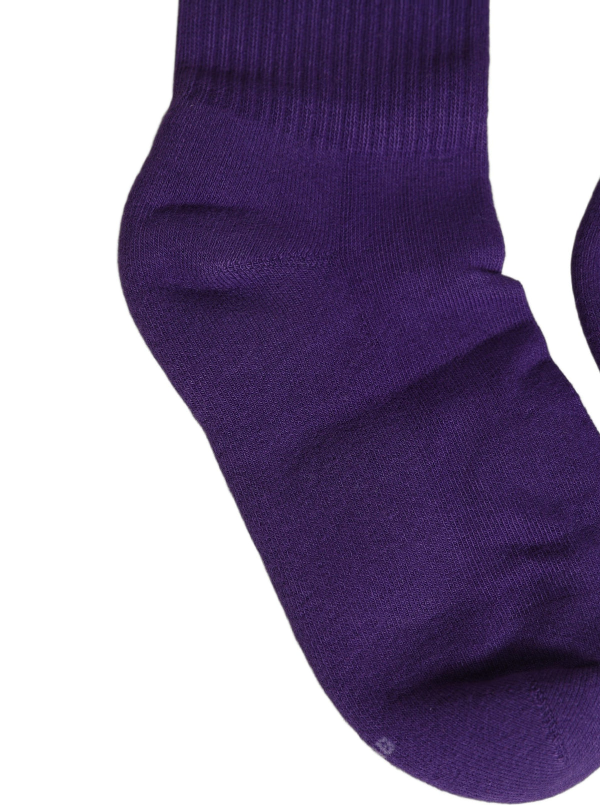 Dolce & Gabbana Violette Baumwoll-Rippstrick-Wadenhohe Socken für Damen