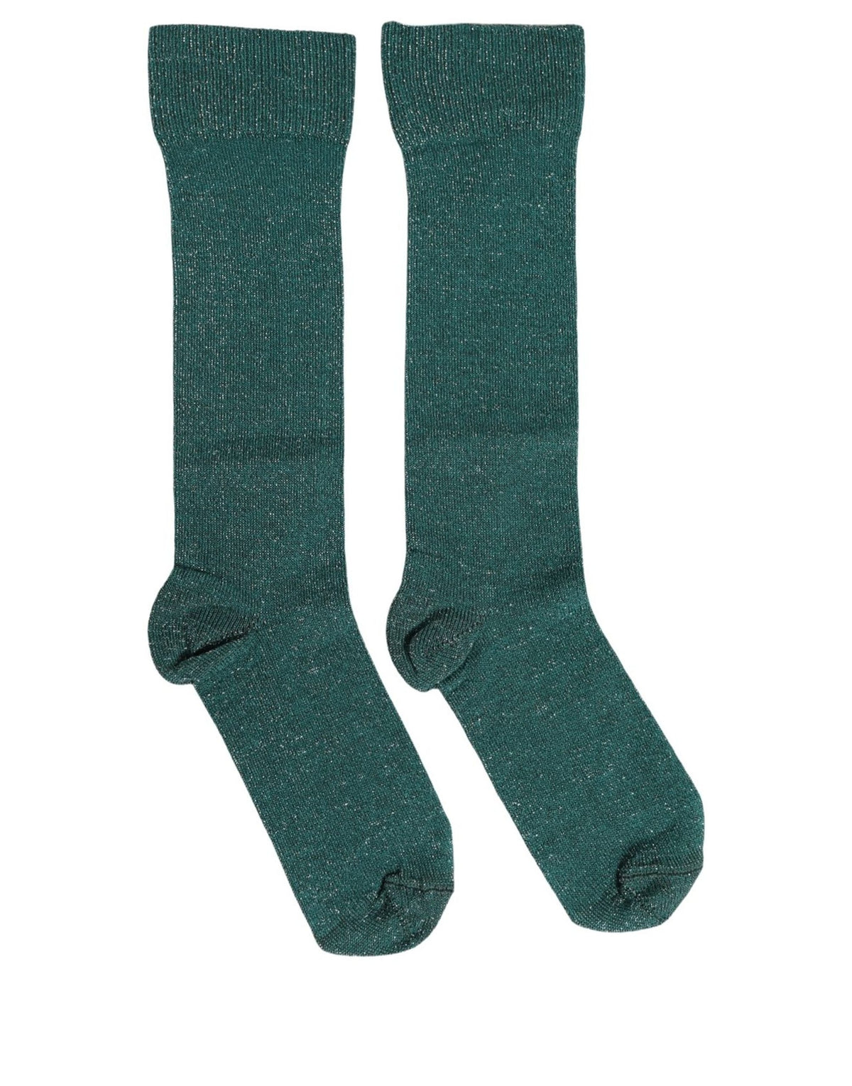 Dolce & Gabbana Dunkelgrün Viskose Logo Mid-Calf Accessoire Socken