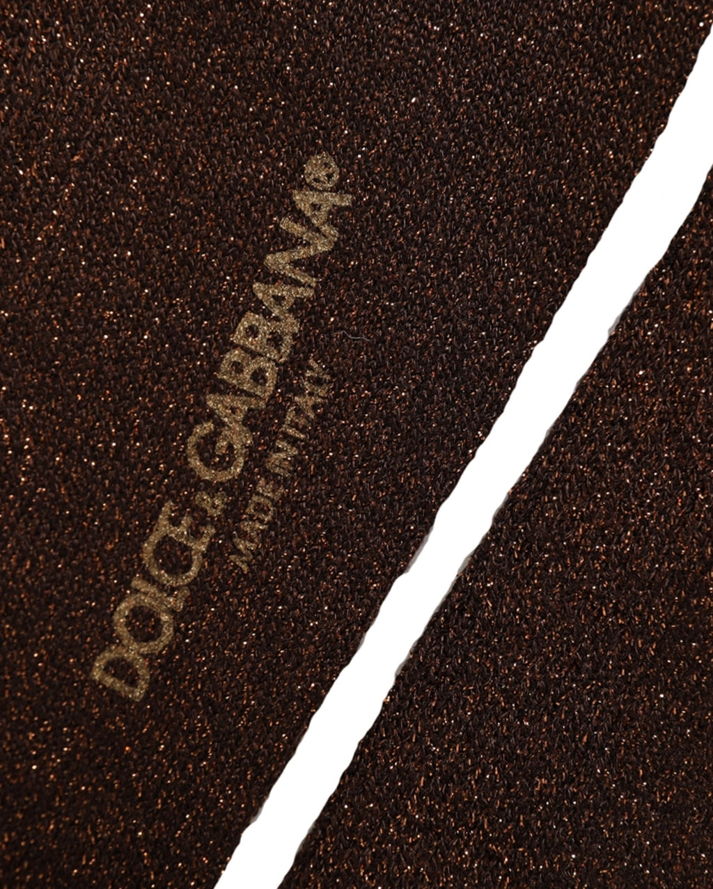 Dolce & Gabbana Dunkelbraune Viskose Logo Wadenhohe Accessoire-Socken