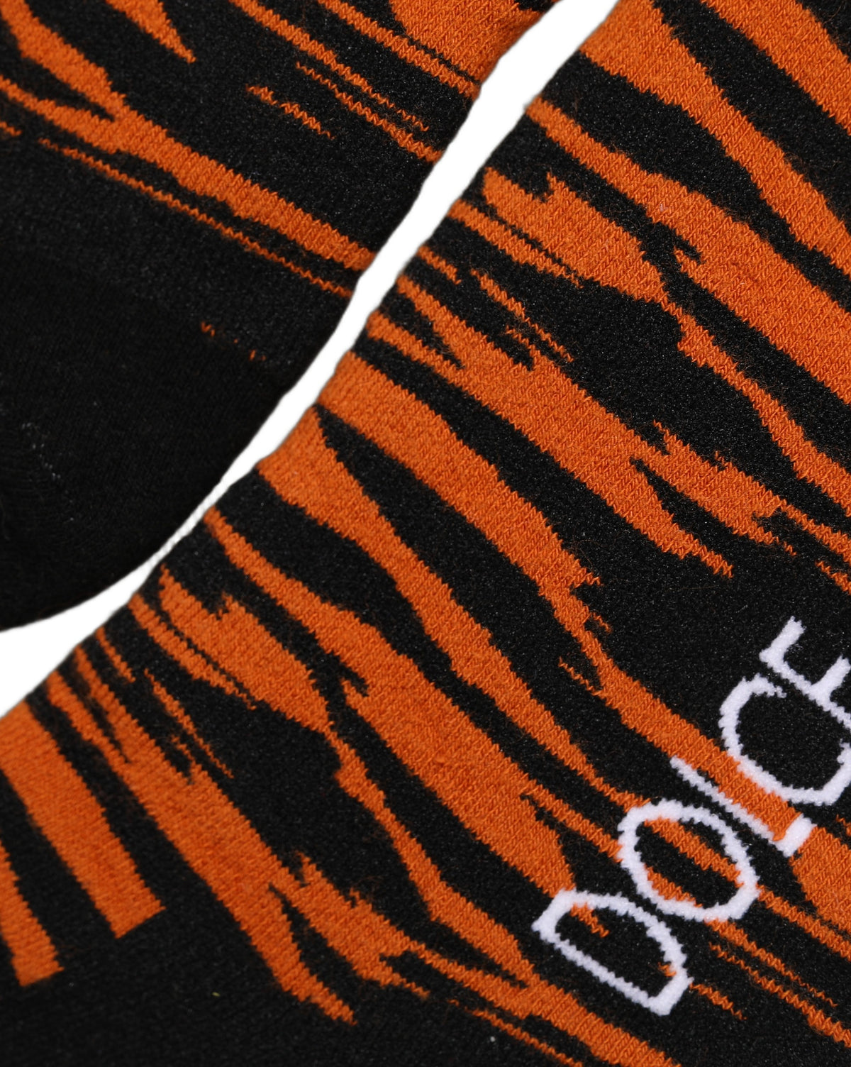 Dolce & Gabbana orange schwarz Tigerstreifen kniehohe Socken